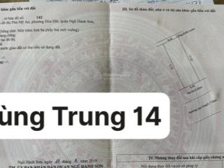 Cần bán đất giá 3,x tỷ vnd tại đường vùng trung 14, đà nẵng đường 7 m5 ngang 6m