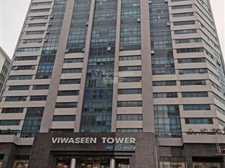 Cho thuê văn phòng đẹp tại tòa nhà viwaseen 48 tố hữu quận nam từ liêm. dt 90  140  180 và 350m2