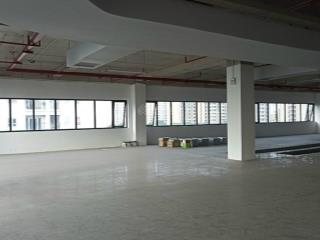 Cho thuê 184 m2 tầng 1 và 1200 m2 văn phòng tầng 5, tòa nhà mặt đường trần thủ độ quận hoàng mai