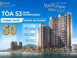 Căn hộ shymphony đn, view biển, sông, pháo hoa căn 1pn + tầng cao siêu đẹp, giá chính sách gđ1