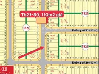 Mega city 2  nhơn trạch  đồng nai, bán lô th2150 (110m2) trục thông giá 1tỷ1 bao phí