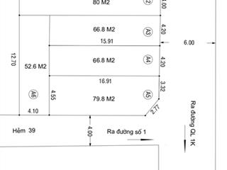 Đất mt đường 1 linh xuân giá 3 tỷ 970