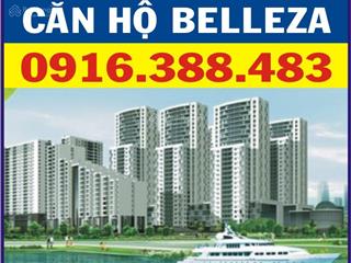 Chuyên bán căn hộ belleza, dt 45m2, 1pn + , 1wc, nhà trống, sổ hồng. giá 1.740 tỉ