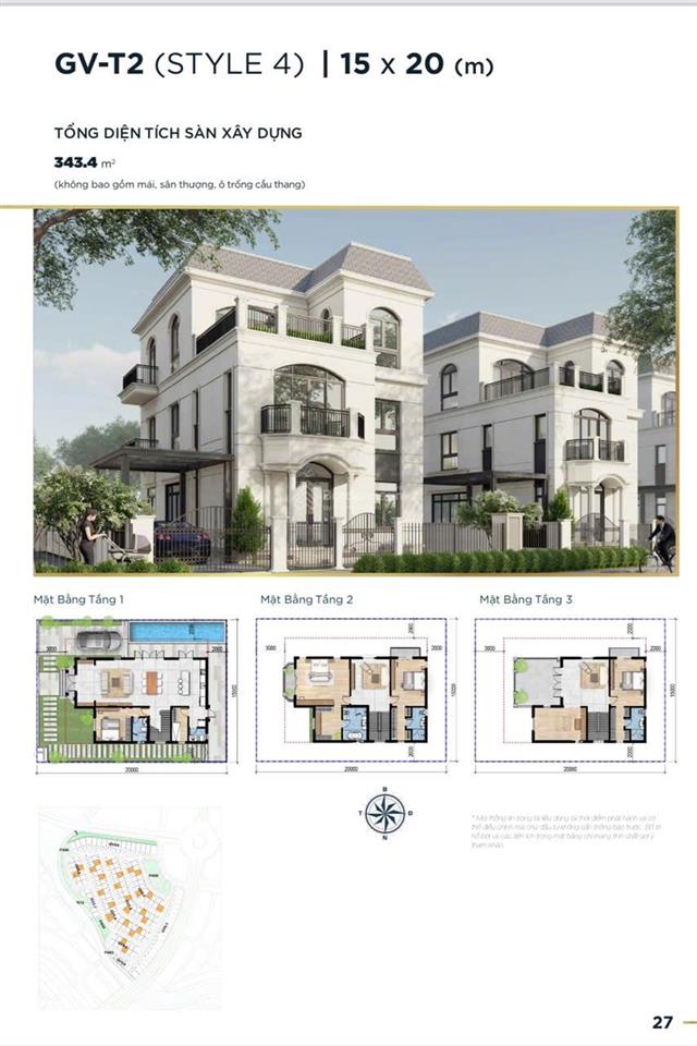 Biệt thự the grand villas aqua city giá thấp nhất 17,9 tỷ, 300m2, hđmb 15/11 khai trượng siêu thị