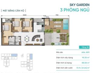 Bán căn hộ sky garden dự án daqua  căn đẹp nhất nhì dự án