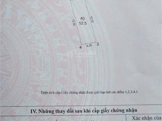 Cần bán 52,5m2(4,2x12,5) đất lộc hà mai lâm đường rộng 2,7m hướng tây bắc cách cầu đông trù