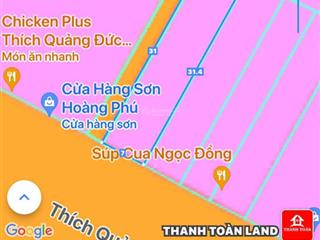 Bán đất 2 mặt tiền đường thích quảng đức