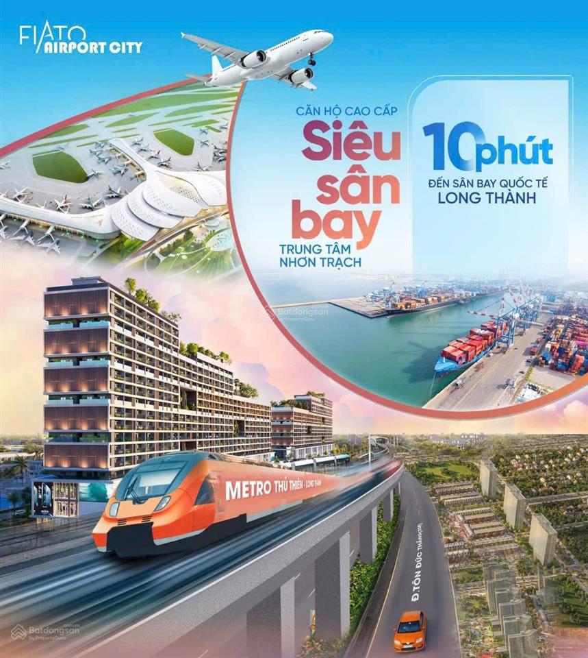 Bán căn hộ 2pn fiato airport city liền kề sân bay quốc tế long thành tt10% kí họp đồng góp1%/tháng
