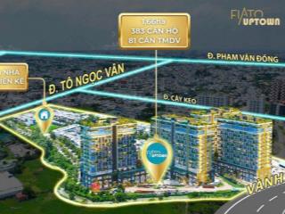 Bán căn hộ 2pn fiato uptown thủ đức dt 80m2 giá chỉ 4.3 tỷ bàn giao nt full 70%, tặng 3máy lạnh lg