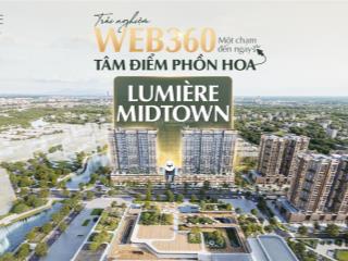 Bán căn hộ 2pn cc lumière midtown, giá thỏa thuận, 74m2, liên phường, an phú, q2, hcm