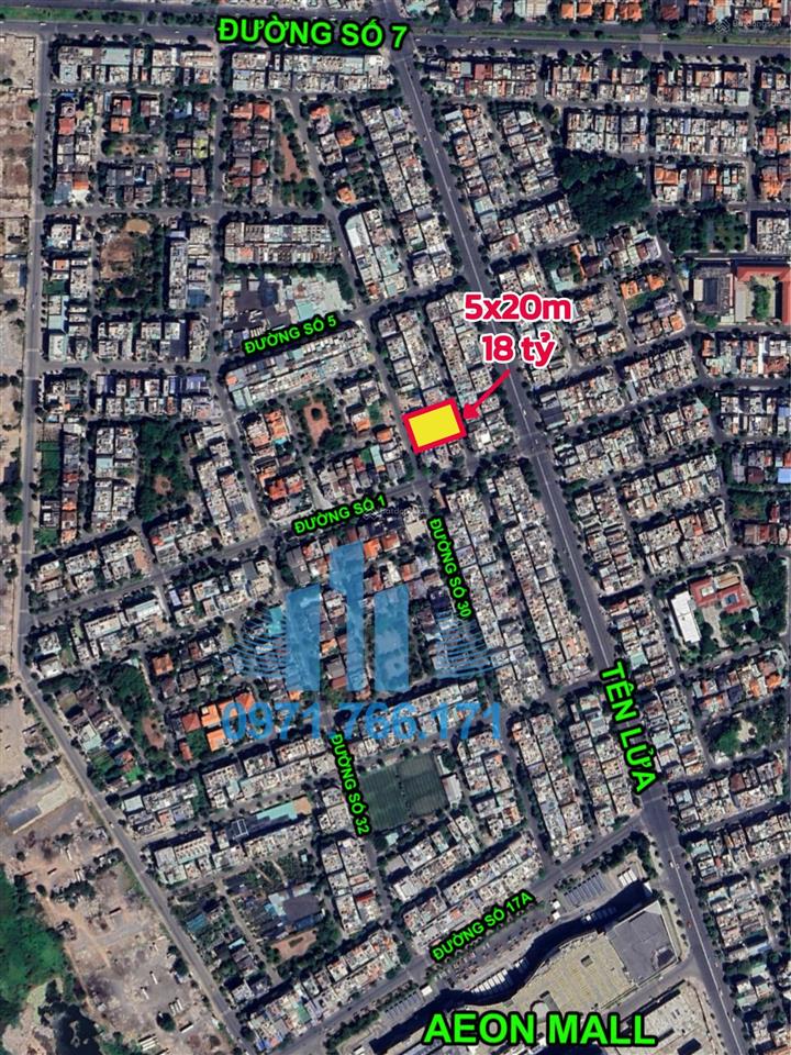 Bán nhà đẹp khu ao sen tên lửa, đường số 30, đối diện aeon mall bình tân, 5x20m, 18.2 tỷ