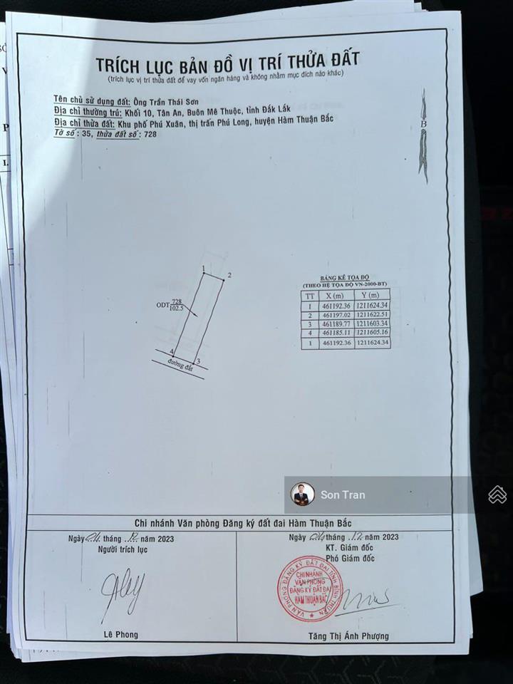 Bán lô đất thổ cư phú long chỉ 650tr, 100m2