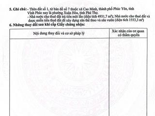 Bán lô đất tmdv 6485m2, mặt hồ đại lải.  0919 686 ***
