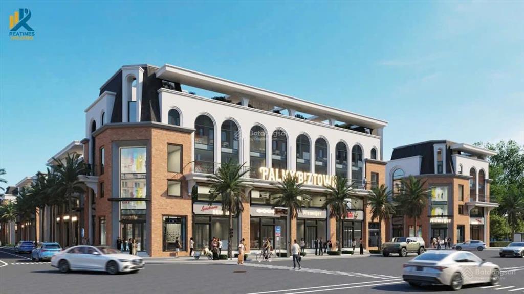 Bán shophouse tại palmy biztown, 100 triệu/m2, 85 m2, 5 tầng, hướng nam