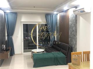 Dạ, em cho thuê căn hộ 2pn/77m2, đủ nội thất, giá 14 triệu, view thoáng mát, nhà đẹp như hình