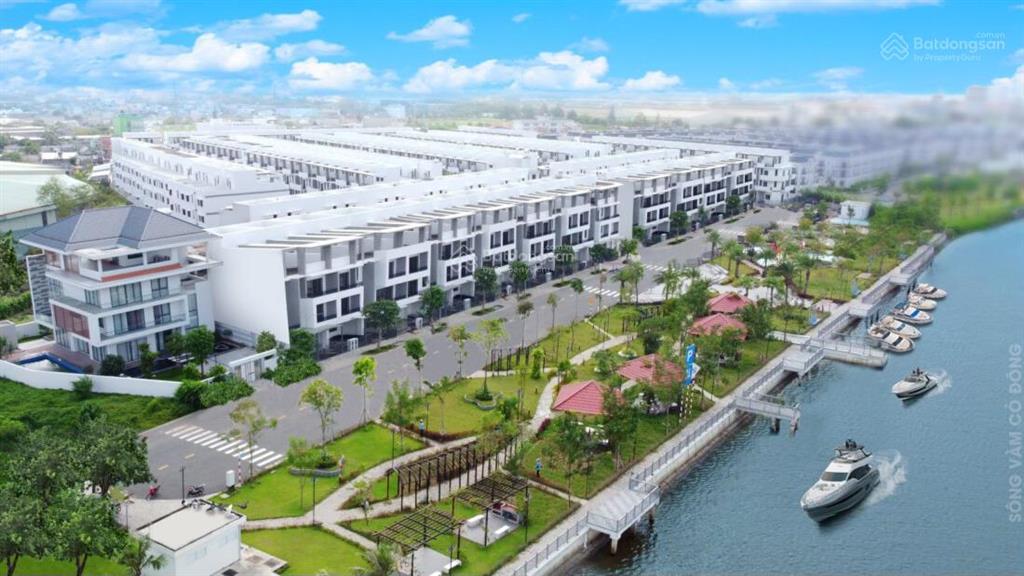 Cần bán căn nhà phố liên kế  khu đô thị biệt lập ven sông vàm cỏ đông  bến lức. giá từ 3 tỷ/căn
