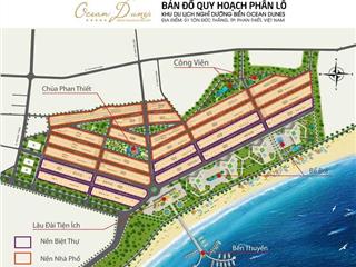 Bán 280m2 cặp b3 khu trung tâm dự án ocean dunes phố biển rạng đông phan thiết