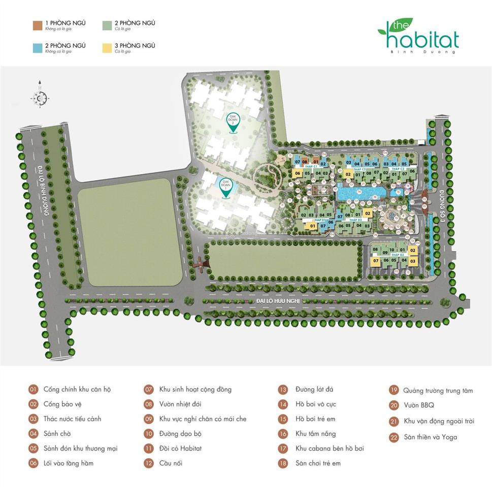 Căn hộ giá gốc cđt the habitat bình dương chỉ 2.75 tỷ/căn, tt 30% nhận nhà