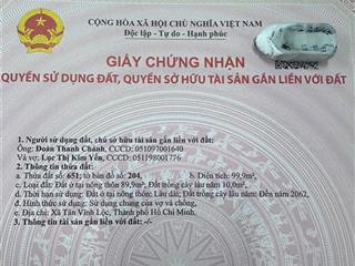 Mua đất thổ cư tặng đất vườn, đã có sổ chính chủ, nhanh gọn bớt chút lộc !!!