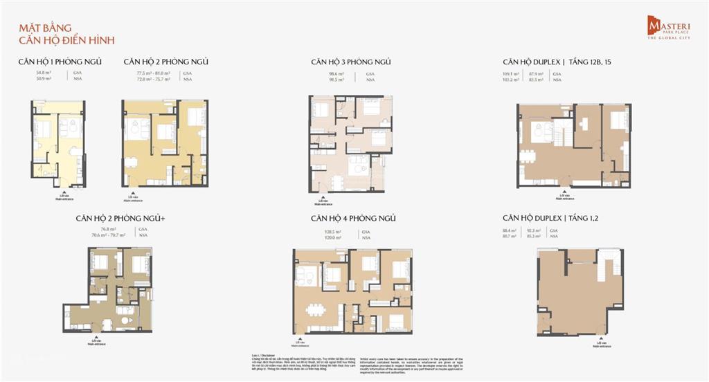 Căn hộ hạng sang masteri park place thuộc kđt the global city, chiết khấu 14%