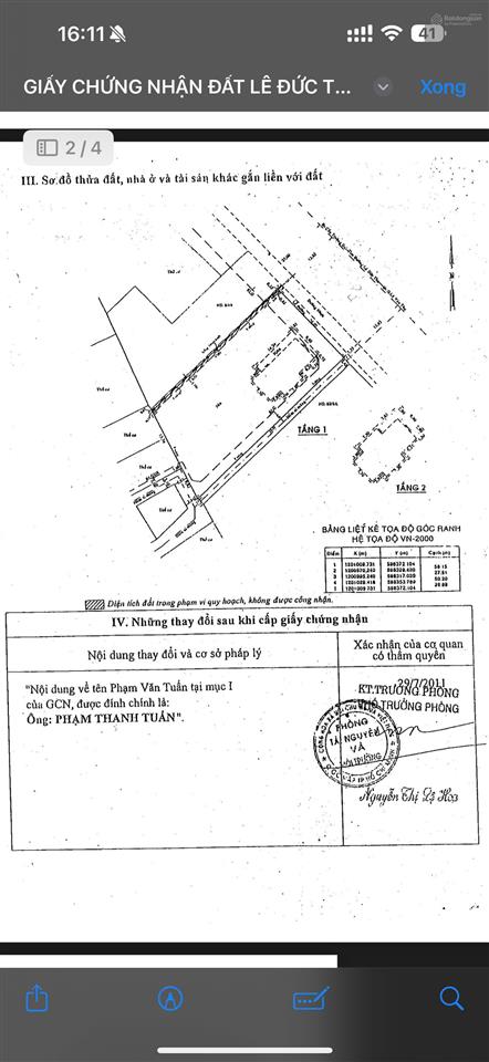Bán 2 mặt tiền lê đức thọ, p13, gò vấp, 1414m2 đất công nhận. (27mx58m), giá chỉ 60tr/m2