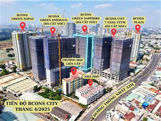 Chủ cần bán tháp bcons city  tháp có 3 tầng trung tâm thương mại, giá 2tỷ445 (100%)