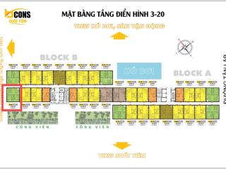 Rổ hàng 6 căn góc 57m2 bcons suối tiên. tầng 7, 11, 12, 14, 15, 19.