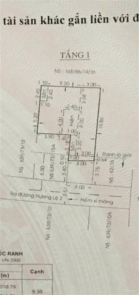 Vừa ở vừa có thu nhập  hxh 639 hương lộ 2, p. btđ