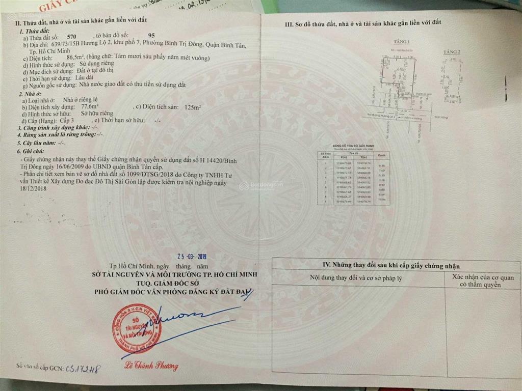 Vừa ở vừa có thu nhập  hxh 639 hương lộ 2, p. btđ
