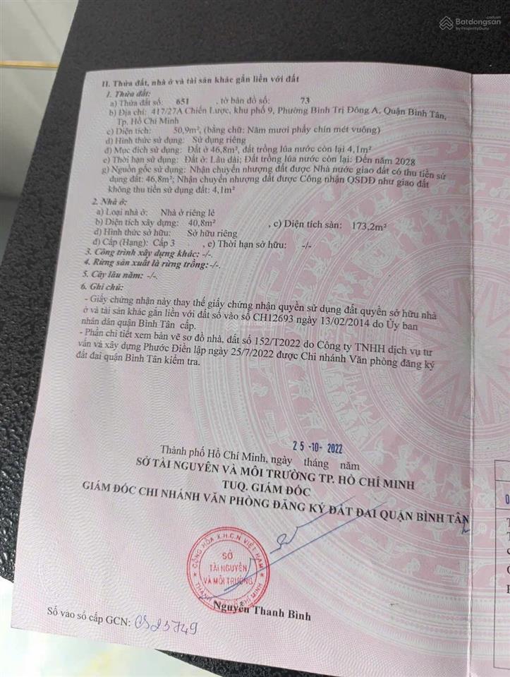 Nhà đẹp vào ở ngay  hxh 417 chiến lược, p. bình trị đông