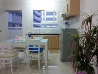 Cho thuê căn hộ 49m2/ 1pn/ 5.5tr block a green town bình tân, trống có máy lạnh.  0902 510 *** duy