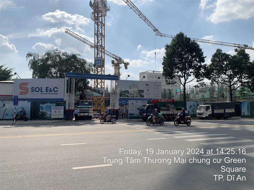 Nhận booking căn hộ green square đối diện siêu thị go! dĩ an, chủ đầu tư tbs ưu tiên chọn căn đợt 1