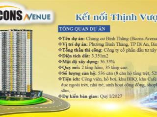 Giỏ hàng chủ đầu tư bcons avenue từ 1,9 tỷ/căn 2pn2wc. tặng 3 chỉ vàng ck 5,6%