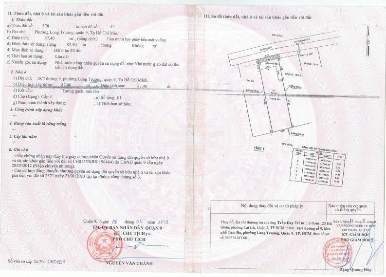 Bán nhà cấp 4 ngay ngã 3 tam đa và nguyễn duy trinh, tp. thủ đức. shr, tiện ở ngay 0964 110 ***