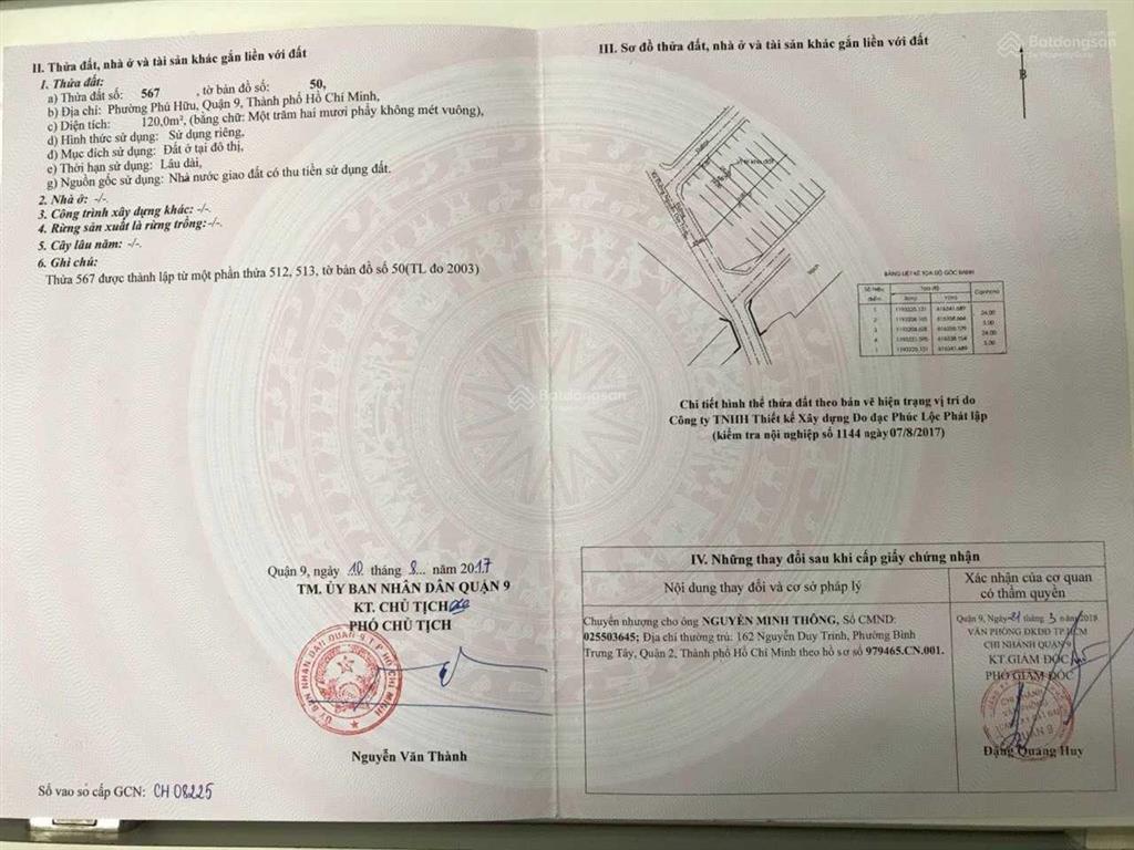 Chính chủ bán đất dự án rio veder phường phú hữu q9