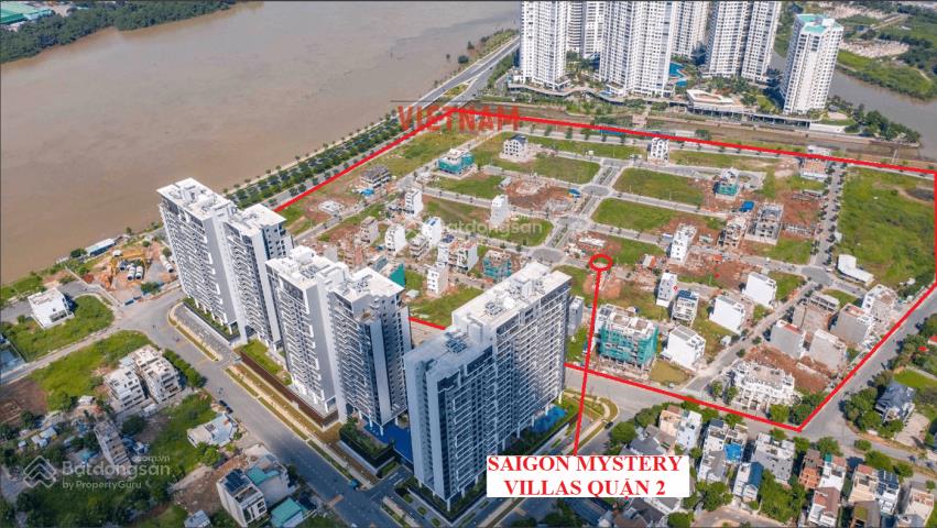 Bán lô đất sài gòn mystery villas mt bát nàn ngang 7m xây 4 tầng giá 25.5 tỷ/111m2  0908 207 ***