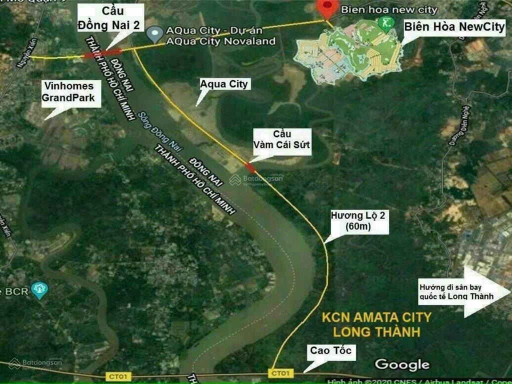 Thái lài chuyên mua bán đất nền sổ đỏ biên hòa new city sân golf long thành giá 1,6tỷ  0919 860 ***