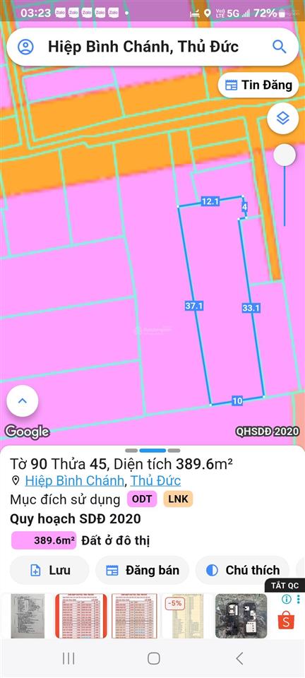 Giá bán gấp lô đất 400 m2 (10x40) shr đường số 12, phường hiệp bình chánh thủ đức tp. hcm