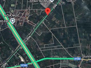 Bán 11 sào(hơn 1ha) đất ruộng xã hoàn longhuyện yên mỹhưng yên.mặt tiền 100m.sổ đỏ.giá 3.8 tỷ