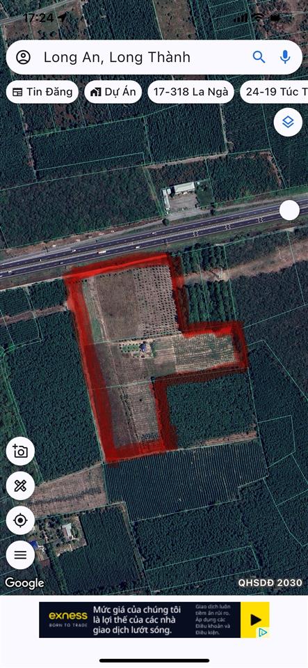 Cần bán gấp quỹ đất mặt tiền sân bay long thành, tổng dt 46.923,5m² (170x300m) giá 100 tỷ
