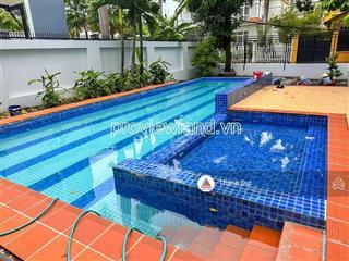 Bán biệt thự 2 mặt tiền nguyễn văn hưởng, gần sông sg, 630m2 đất, 3 tầng, 6pn