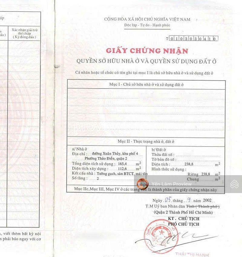 Bán nhà mặt phố thảo điền, 238,8m², mặt tiền xuân thủy hiếm, giá chỉ 66.8 tỷ