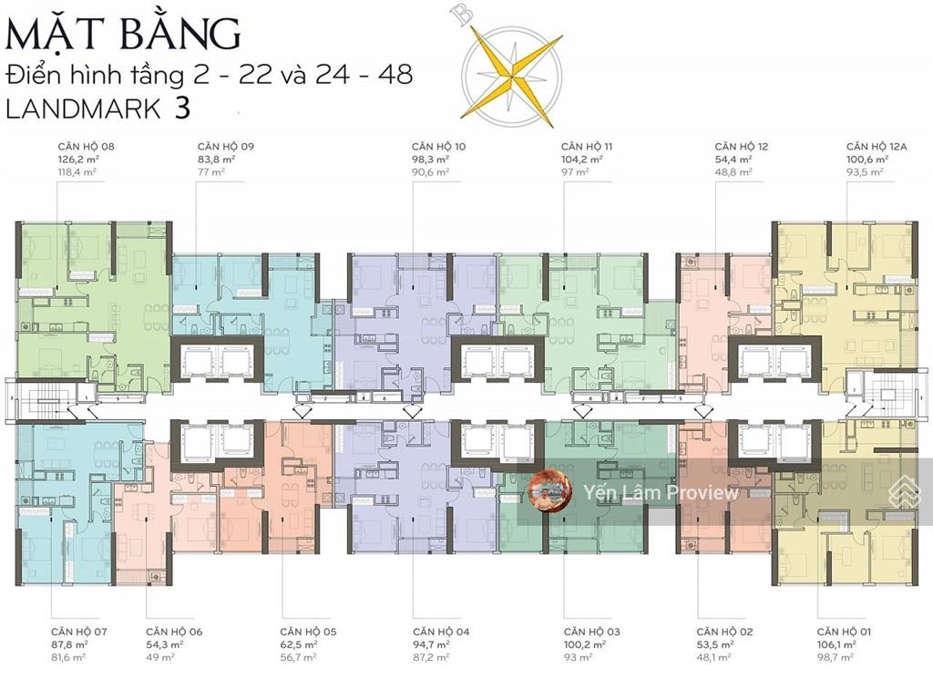 Bán căn hộ tại vinhomes central park tầng cao gồm 3 phòng ngủ view đẹp với diện tích 106,1m2
