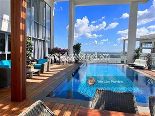 Diamond island bán căn hộ sky villa hồ bơi sân vườn, 381m2, 2 tầng, 4pn, full nt