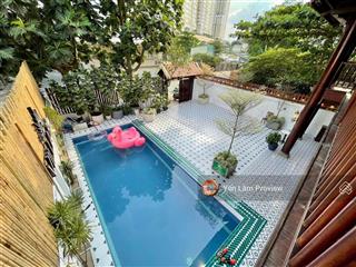 Bán biệt thự nguyễn văn hưởng, thảo điền, 326m², sân vườn & hồ bơi riêng, giá 50 tỷ