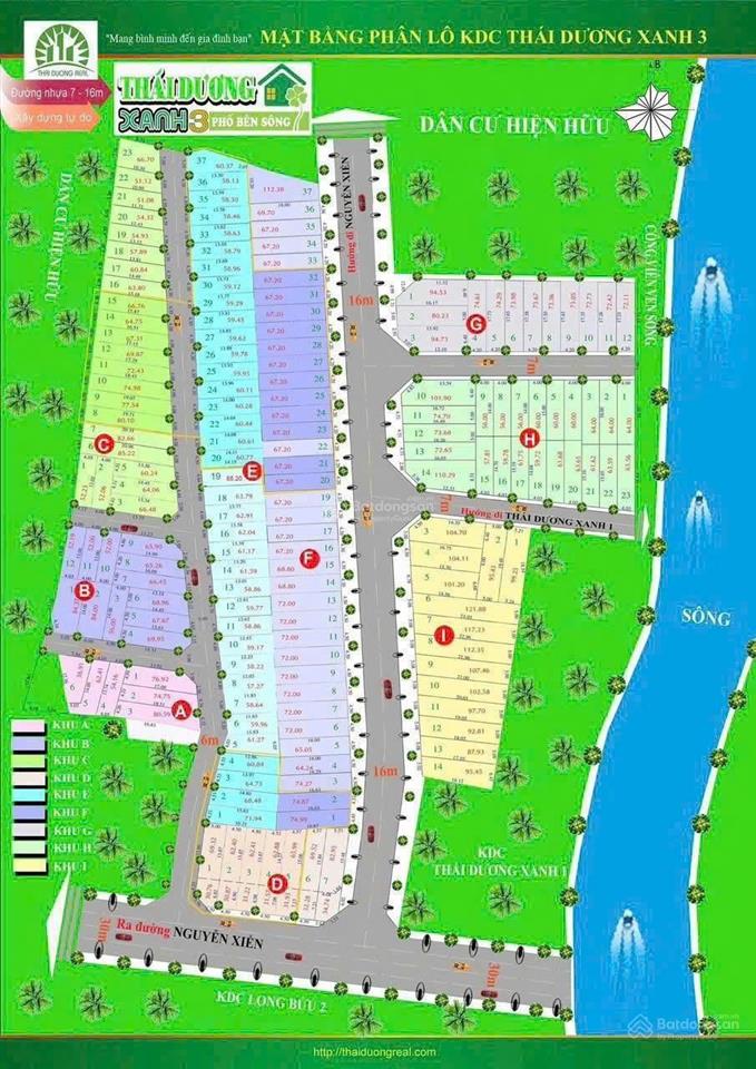 Bán lô đất khu dự án thái dương xanh 3 phường long bình q9
