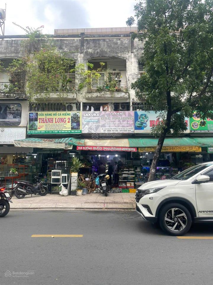 Bán căn trệt mặt tiền chung cư 44 nguyễn thông, phường võ thị sáu, q3. cách viện mắt, dt 99m2
