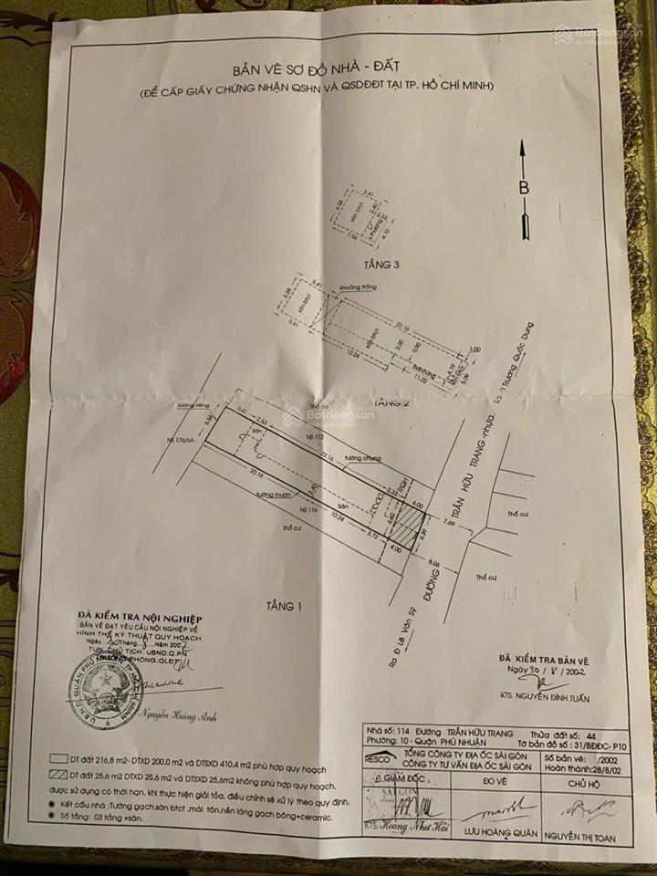 Mặt tiền đường phường 10  phú nhuận 6.3x38m 220m2 được xây hầm 6 lầu