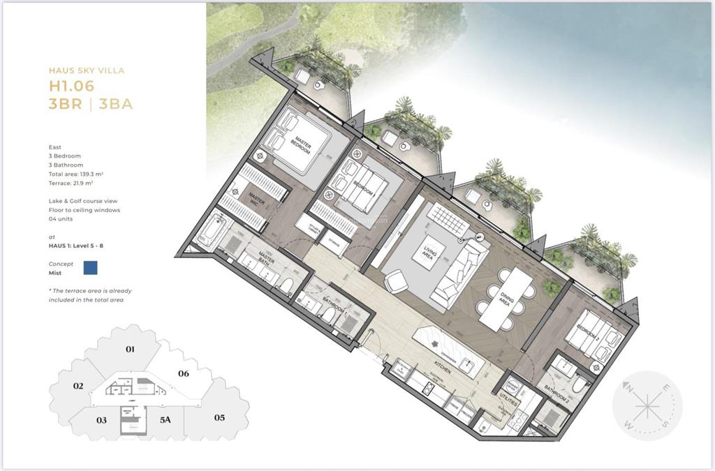 Hàng hiếm! bán sky villa 3 phòng ngủ view hồ xuân hương. di sản truyền đời gia tộc