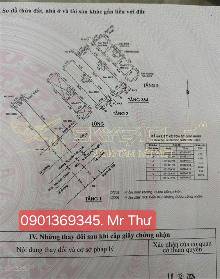 Cc bán nhà 6,5 tầng số 154 nguyễn công trứ  quận 1 dt 4,5x21 dtcn 91.1m2 giá 62,8 tỷ  0901 369 ***